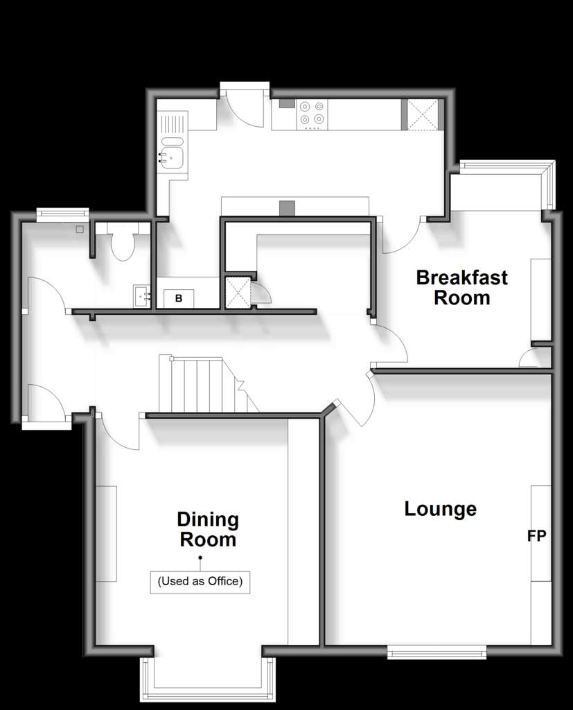 4 bedroom semi-detached house for sale - floorplan