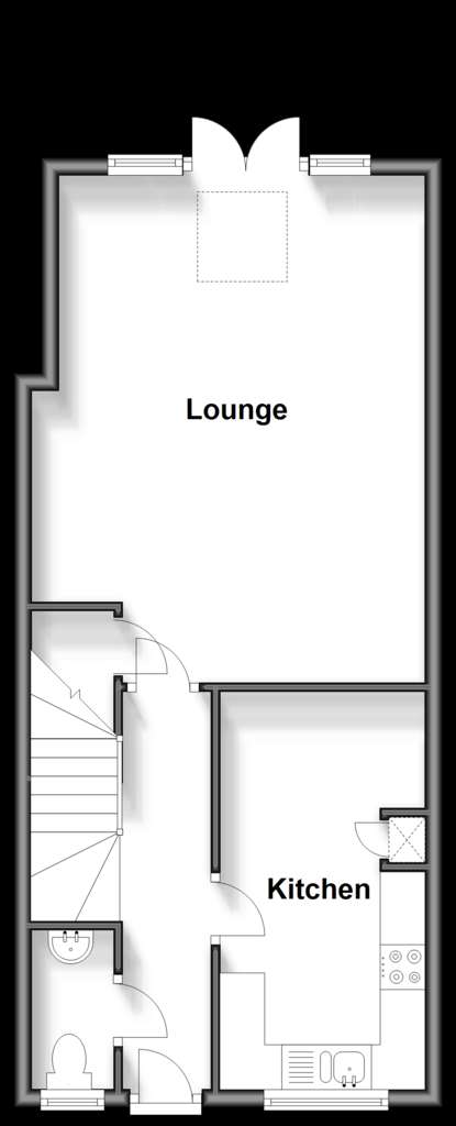 3 bedroom semi-detached house for sale - floorplan