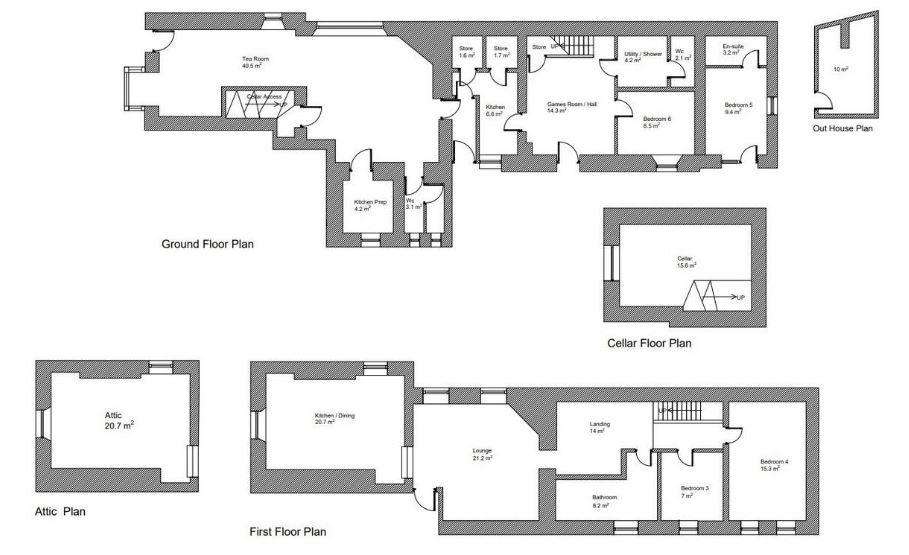 4 bedroom terraced house for sale - floorplan