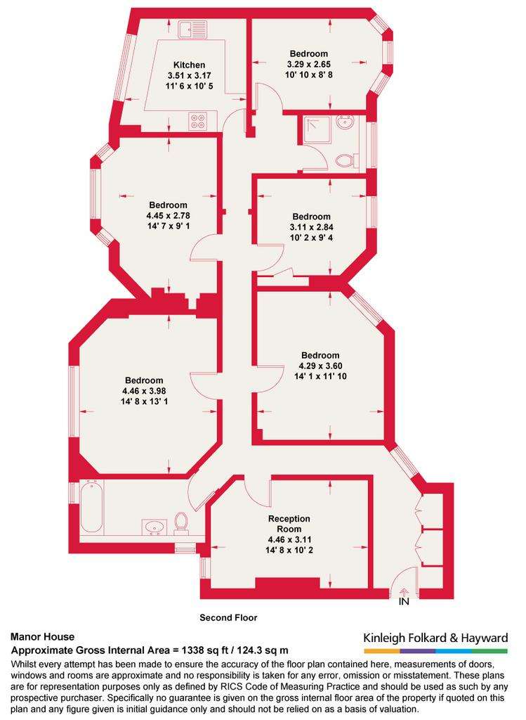 4 bedroom flat for sale - floorplan