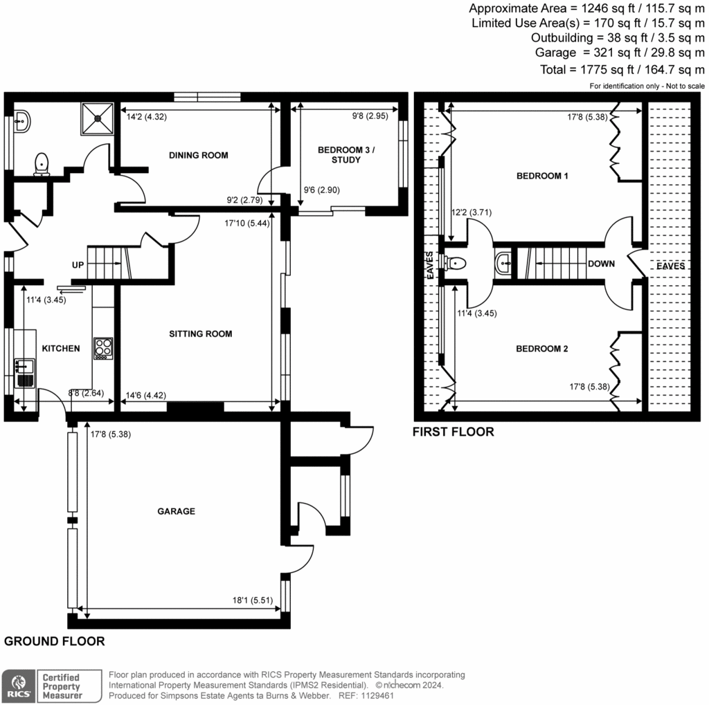 3 bedroom detached house for sale - floorplan