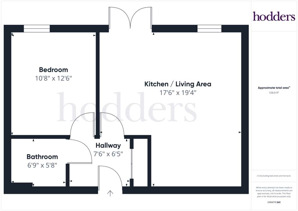 1 bedroom flat for sale - floorplan