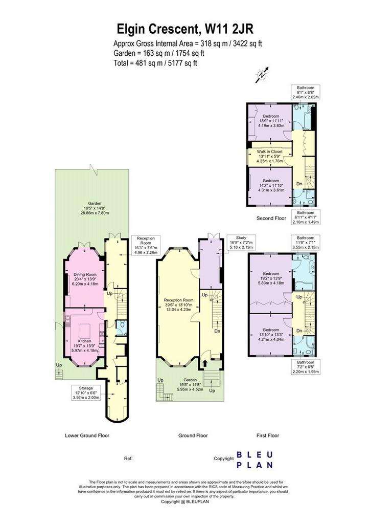 4 bedroom semi-detached house to rent - floorplan