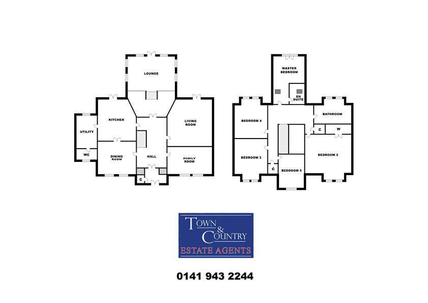 5 bedroom detached villa for sale - floorplan