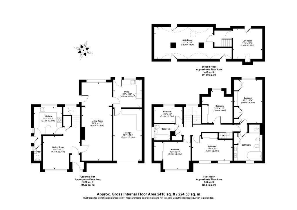 5 bedroom detached house for sale - floorplan