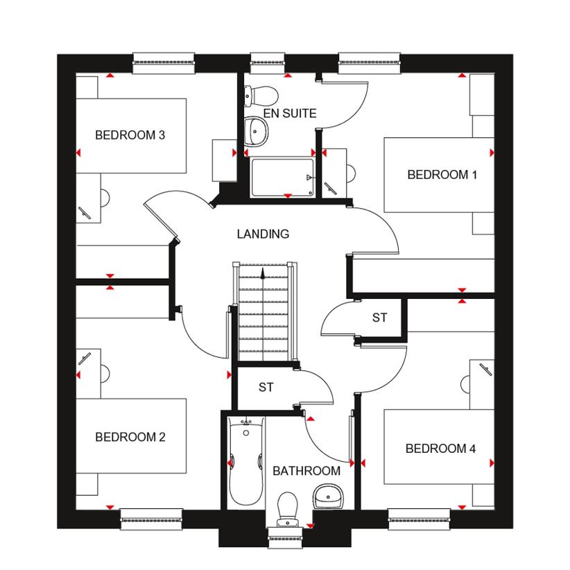 4 bedroom detached house for sale - floorplan