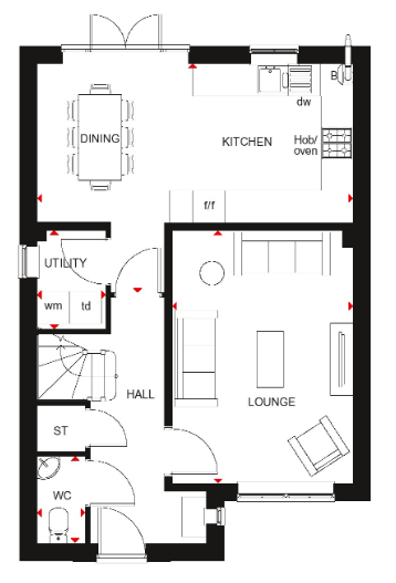 4 bedroom detached house for sale - floorplan