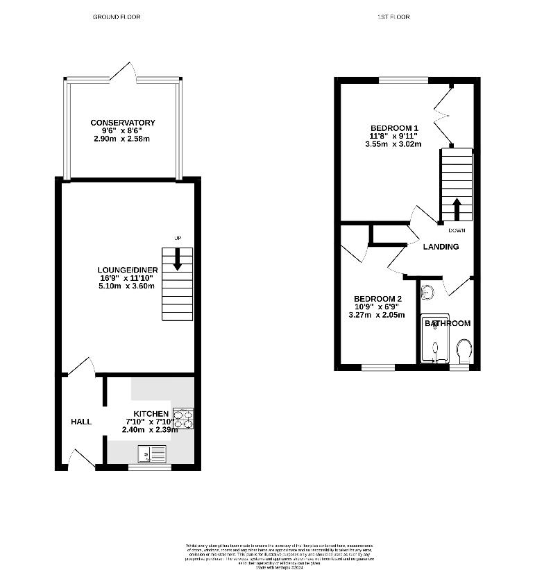 2 bedroom property for sale - floorplan