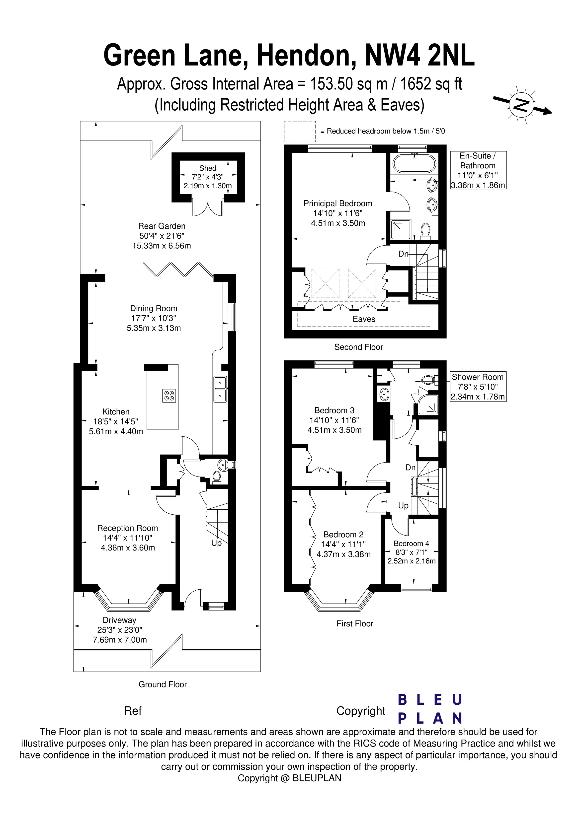 4 bedroom property for sale - floorplan