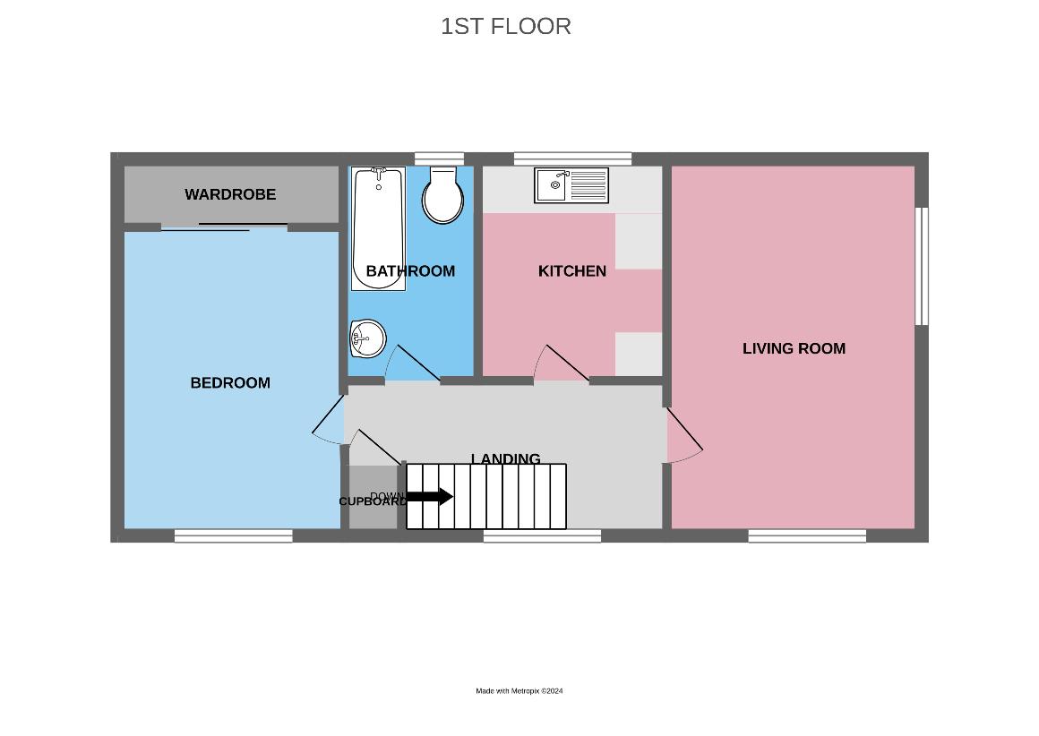 1 bedroom flat for sale - floorplan