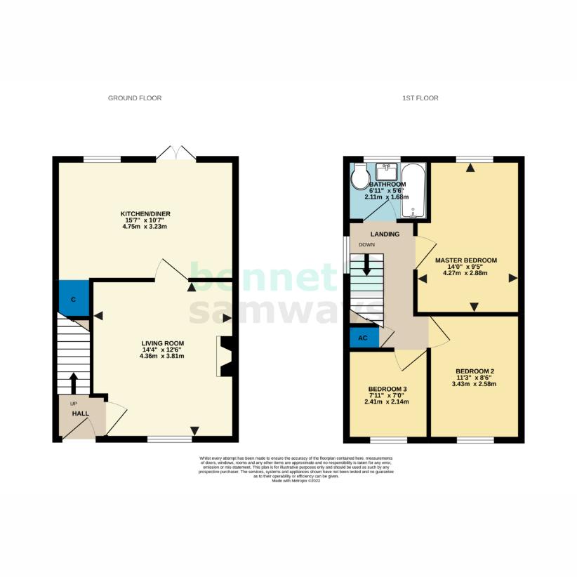 3 bedroom detached house for sale - floorplan