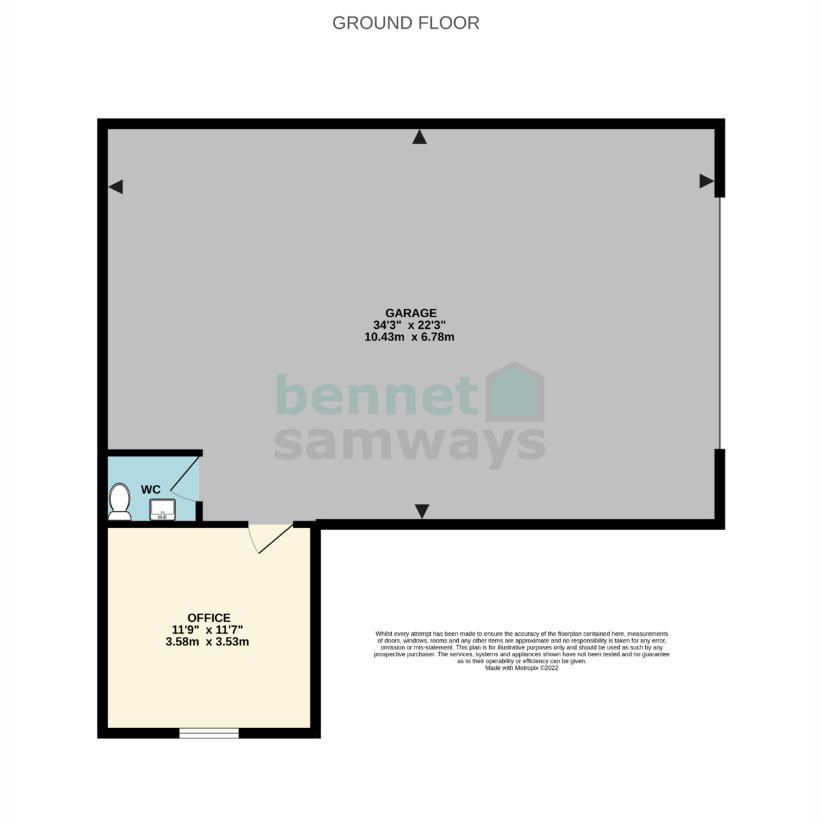 3 bedroom bungalow for sale - floorplan