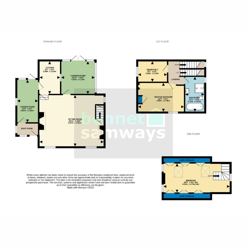 3 bedroom cottage for sale - floorplan