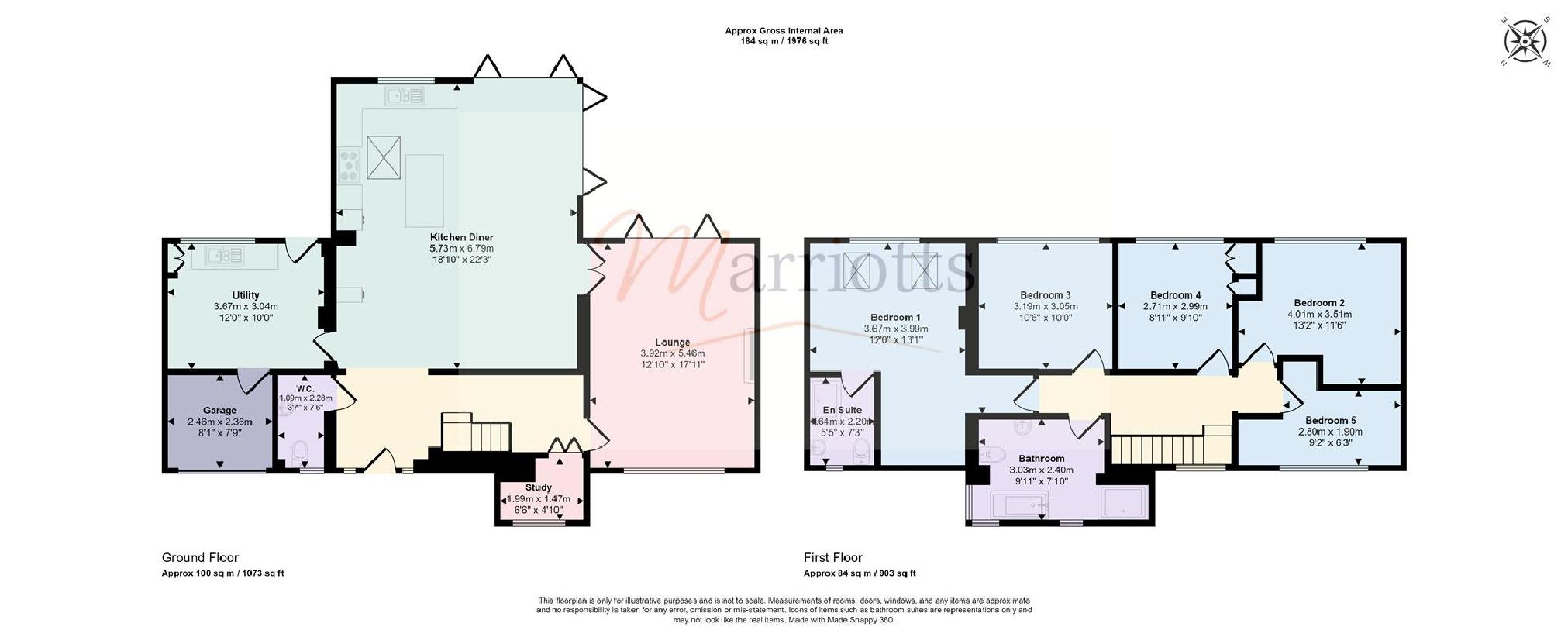 5 bedroom detached house for sale - floorplan