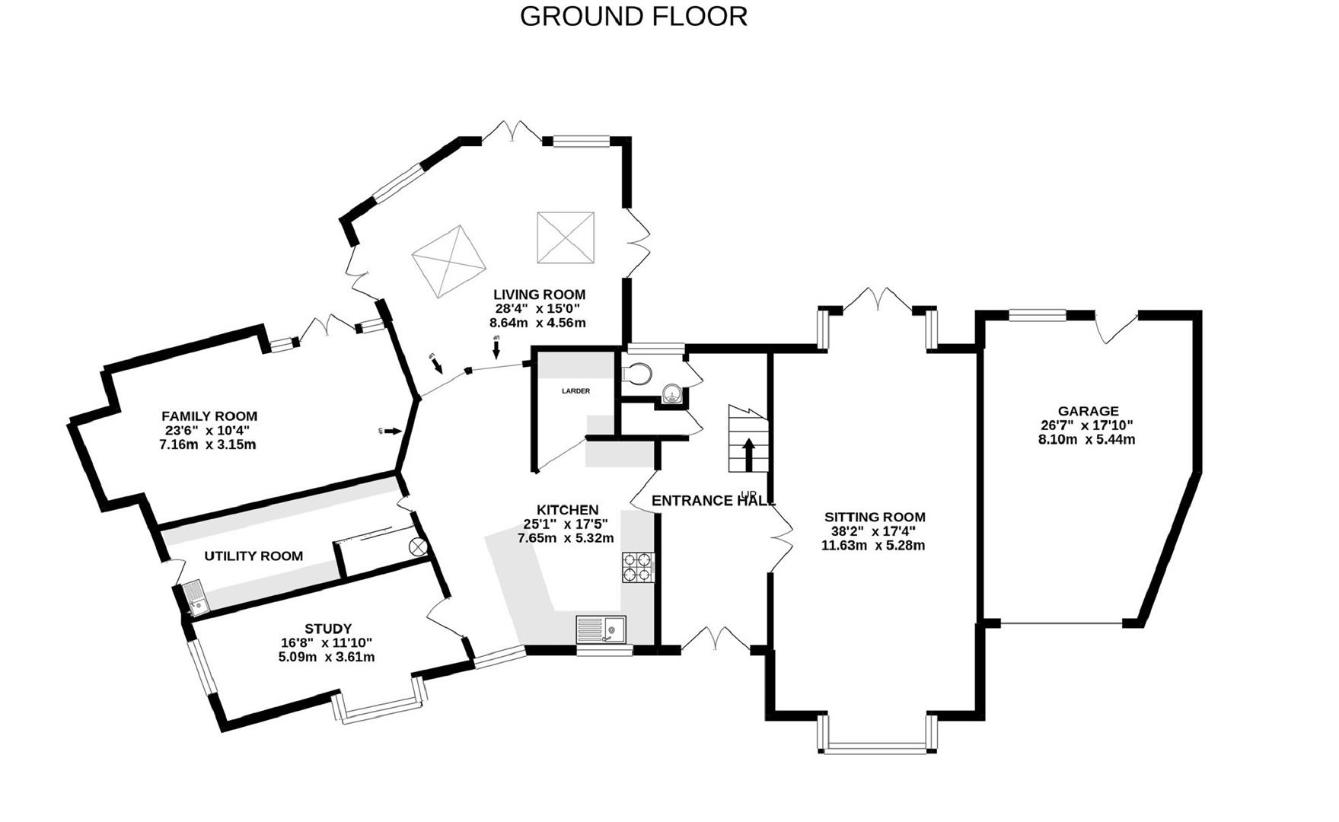 8 bedroom detached house for sale - floorplan