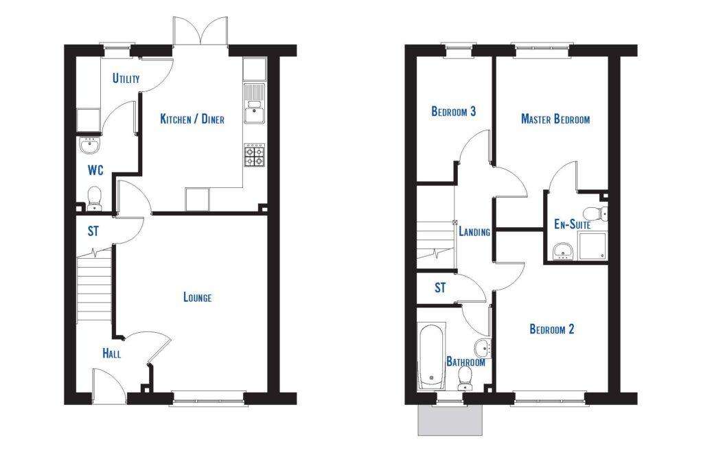 3 bedroom semi-detached house for sale - floorplan