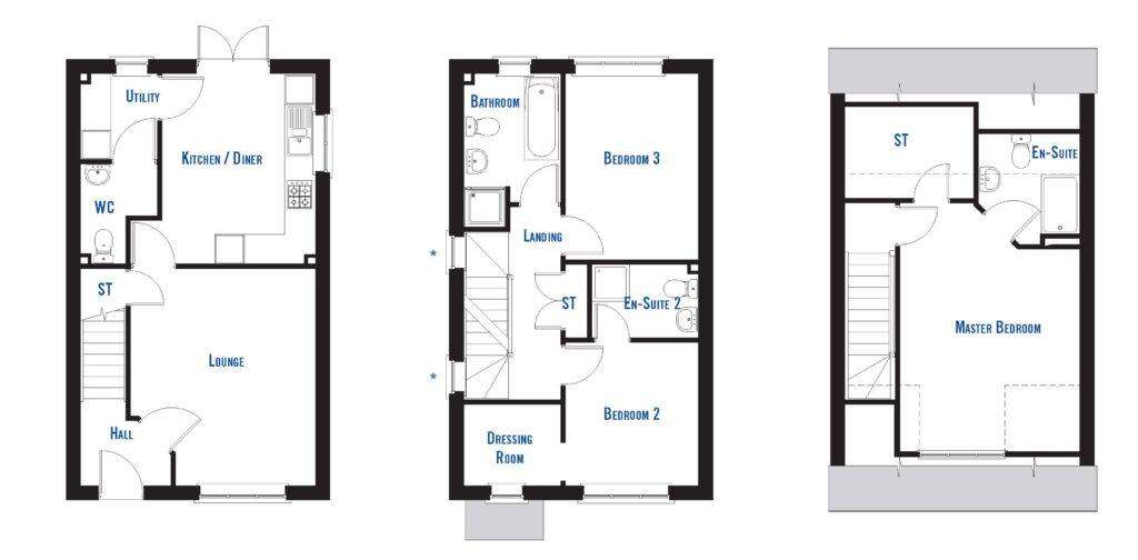 3 bedroom semi-detached house for sale - floorplan