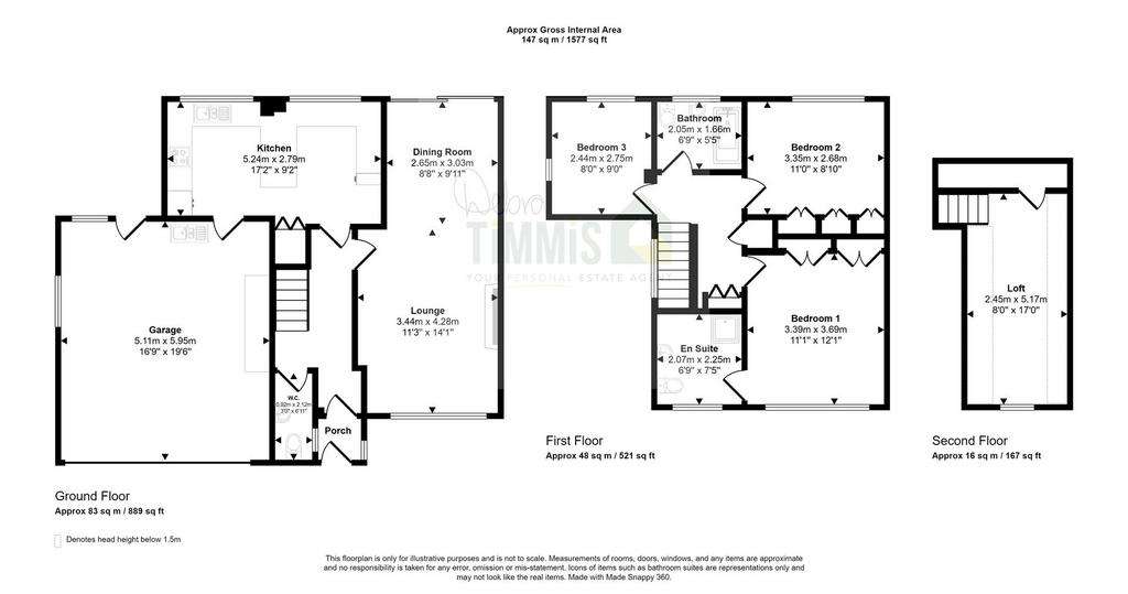 3 bedroom detached house for sale - floorplan