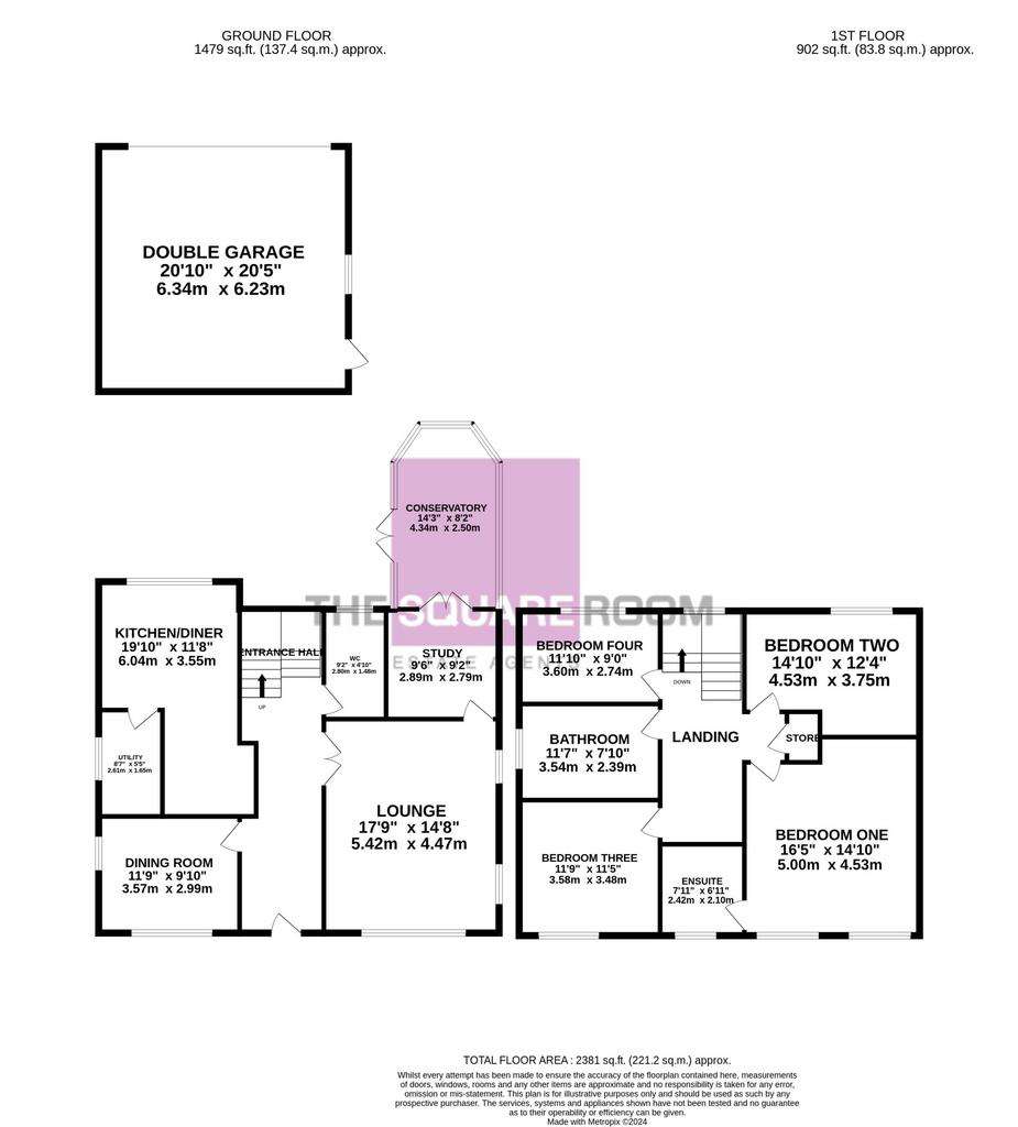 4 bedroom detached house for sale - floorplan