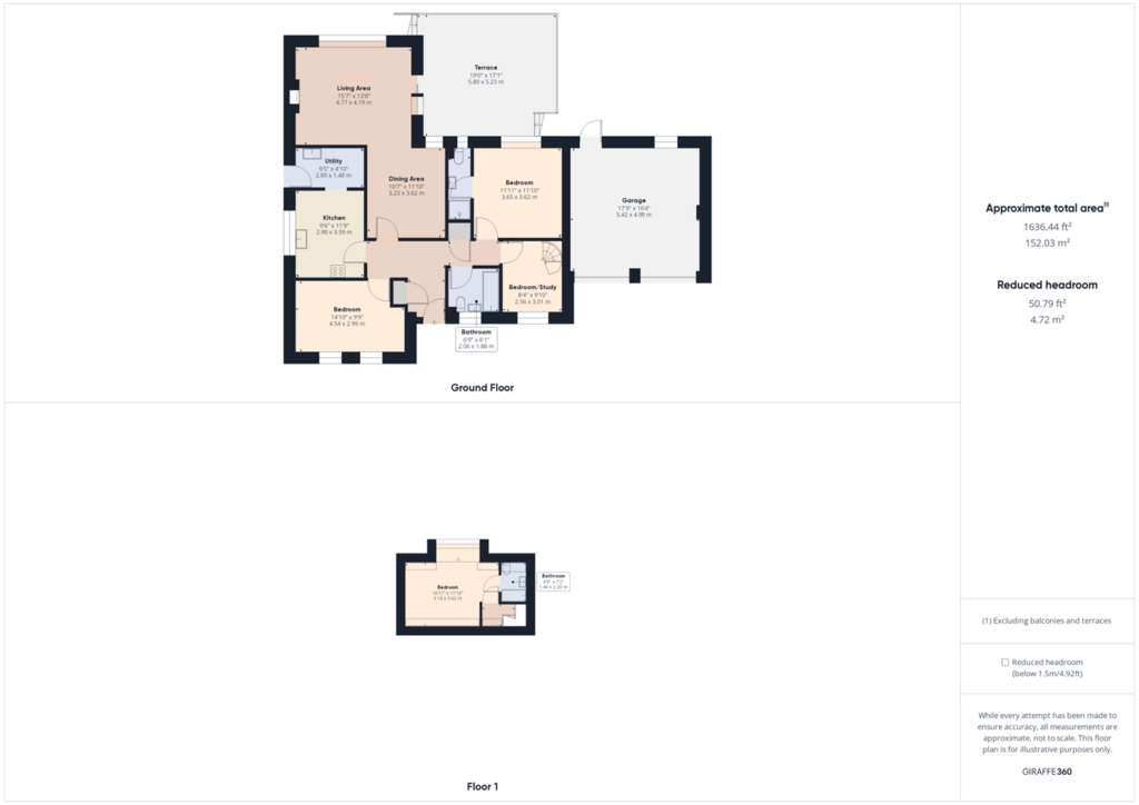 3 bedroom detached bungalow for sale - floorplan