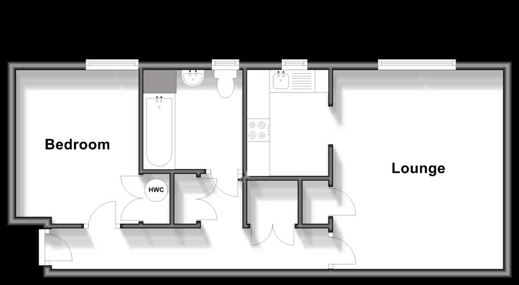 1 bedroom flat for sale - floorplan