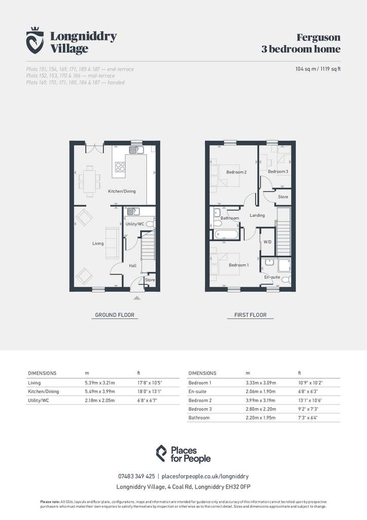 3 bedroom terraced house for sale - floorplan