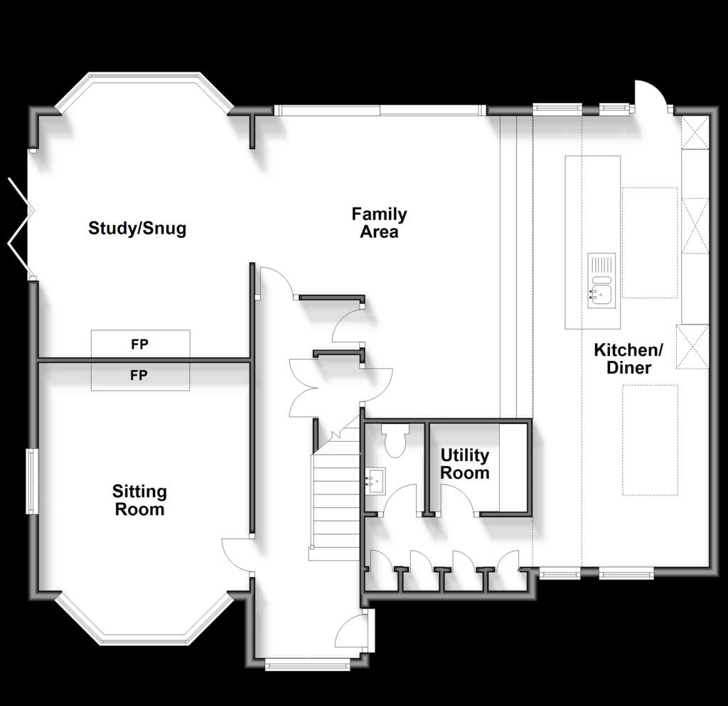 4 bedroom detached house for sale - floorplan