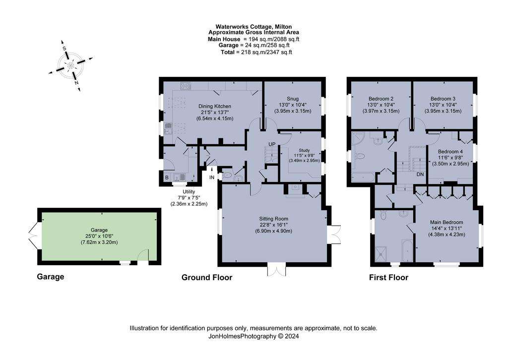 4 bedroom semi-detached house for sale - floorplan