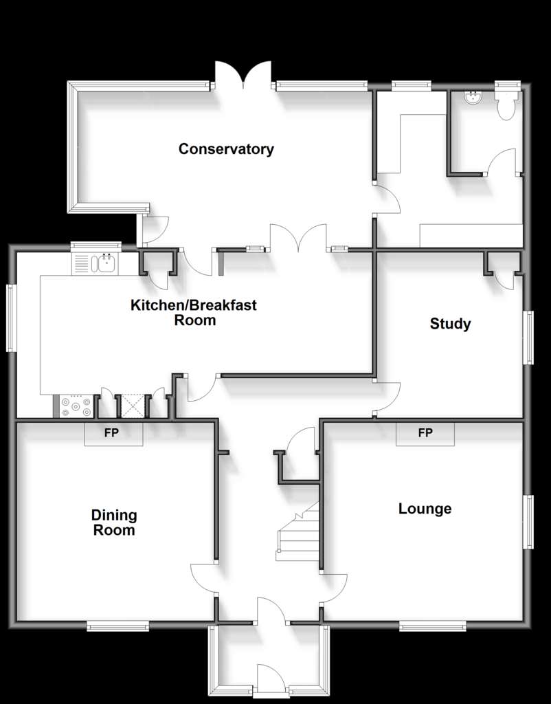 4 bedroom detached house for sale - floorplan