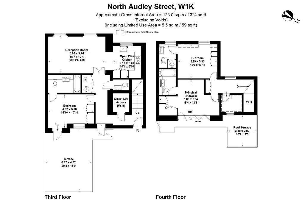 3 bedroom flat to rent - floorplan