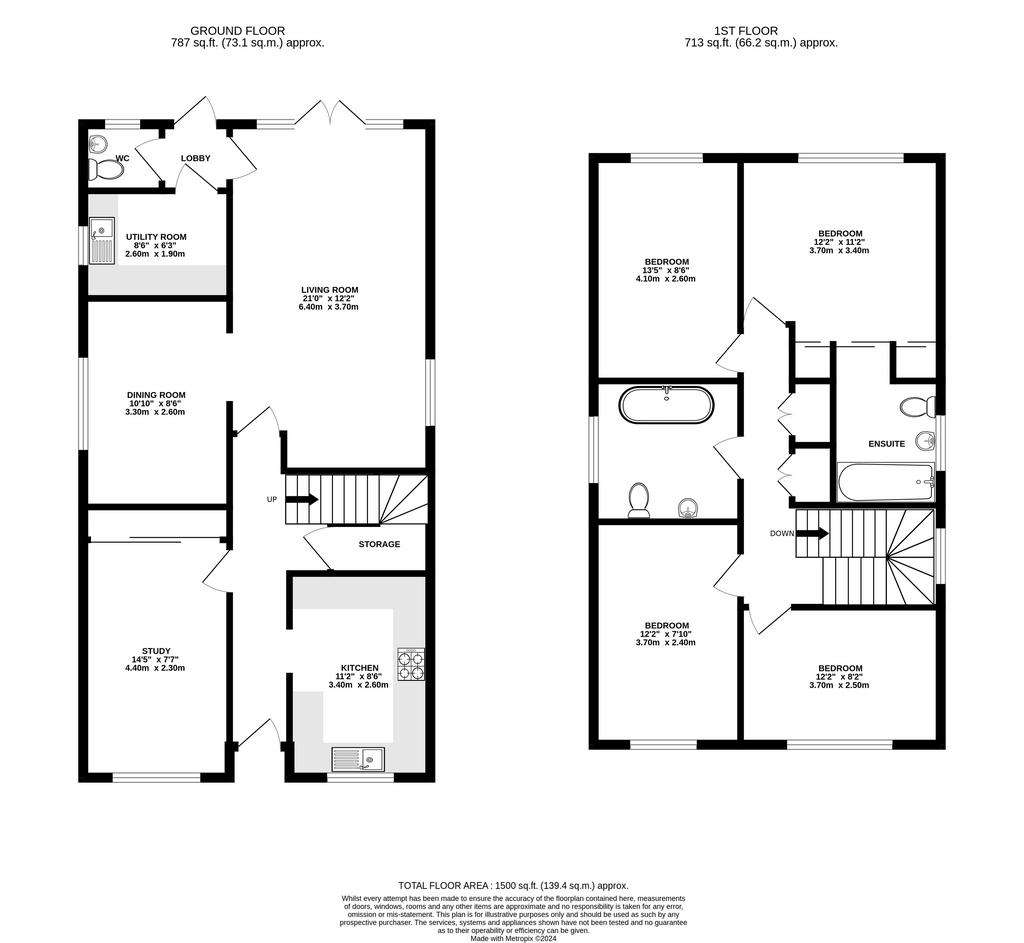 4 bedroom detached house for sale - floorplan