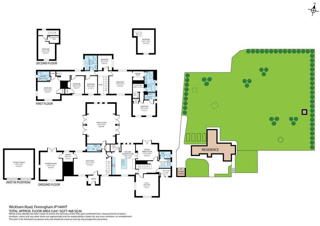 8 bedroom detached house for sale - floorplan