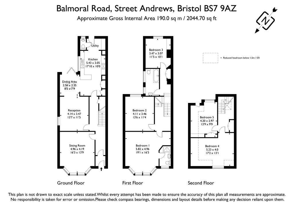 5 bedroom semi-detached house for sale - floorplan