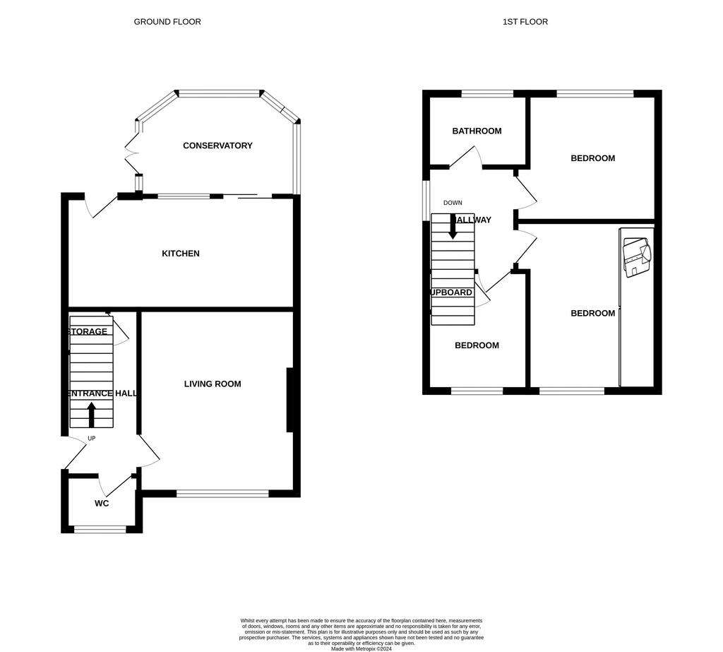 3 bedroom semi-detached house for sale - floorplan