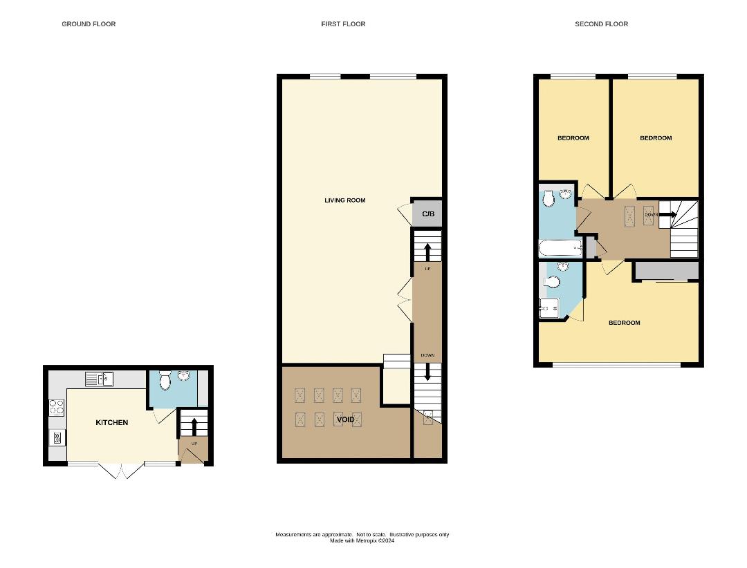 3 bedroom flat for sale - floorplan