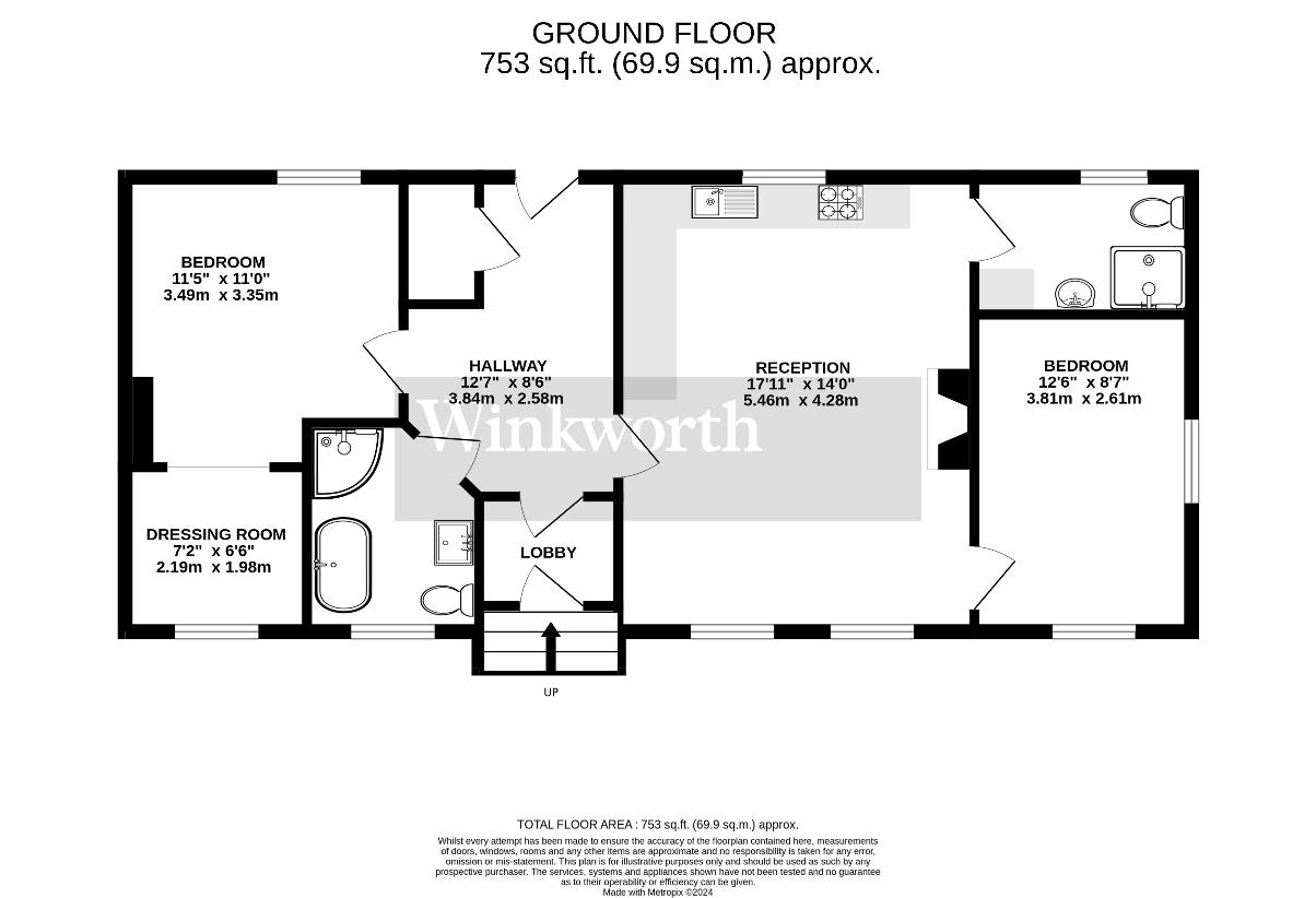 2 bedroom property for sale - floorplan