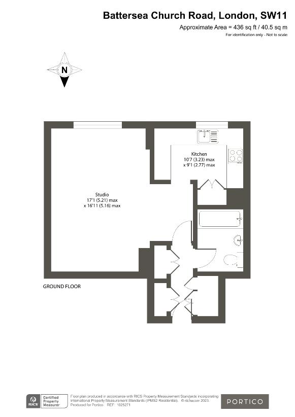 1 bedroom flat for sale - floorplan