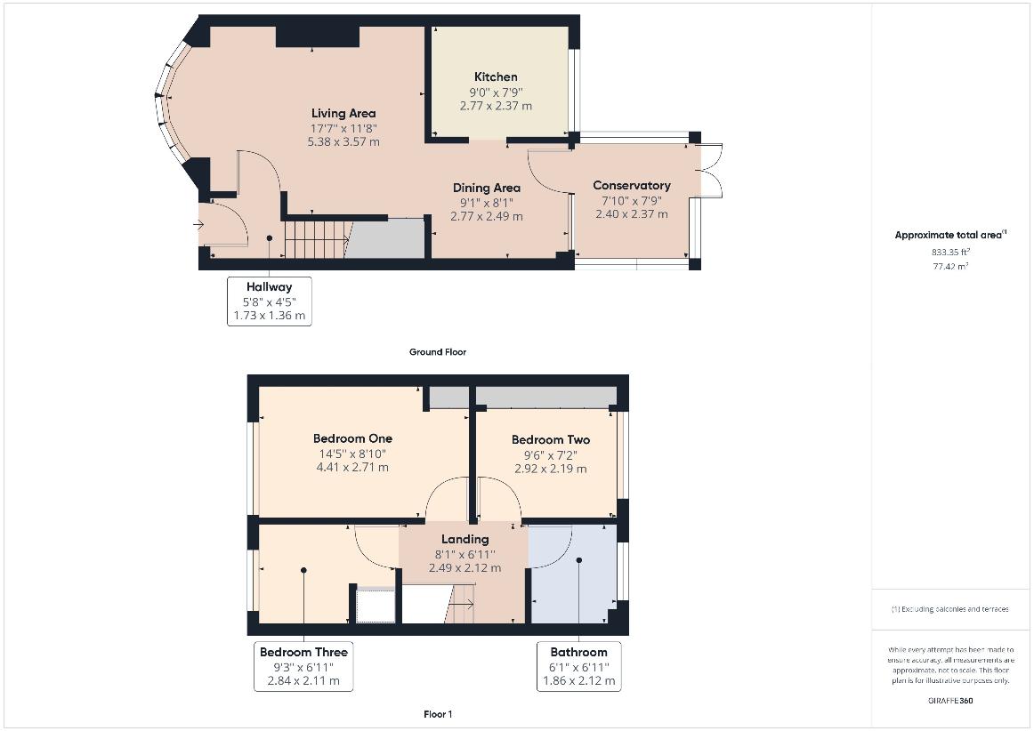 3 bedroom property for sale - floorplan