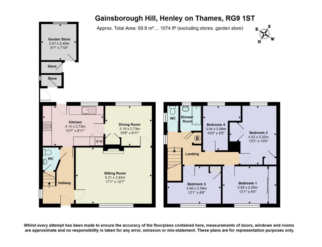 4 bedroom semi-detached house for sale - floorplan