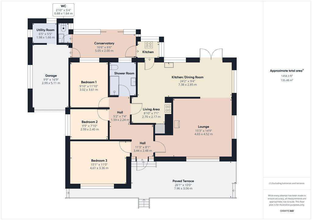 3 bedroom detached bungalow for sale - floorplan