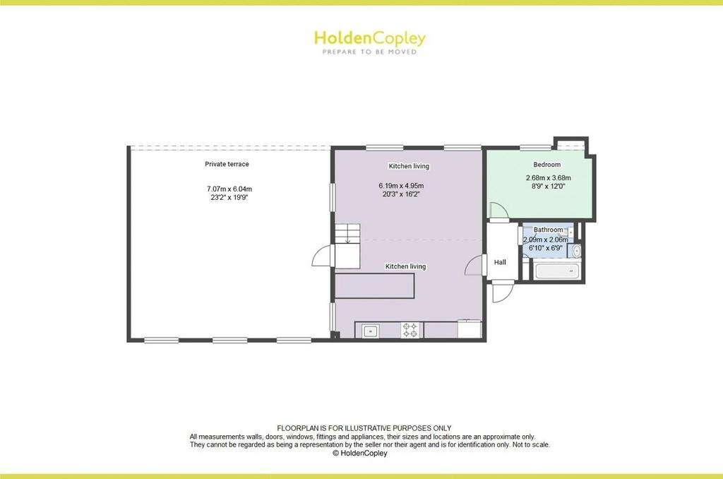 1 bedroom flat for sale - floorplan