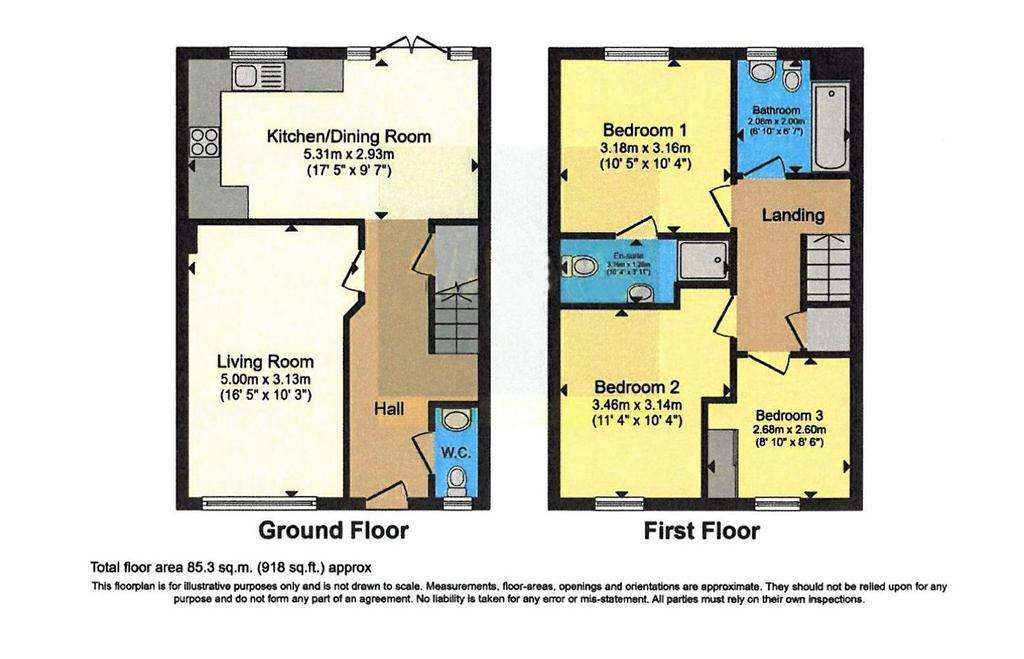 3 bedroom detached house for sale - floorplan