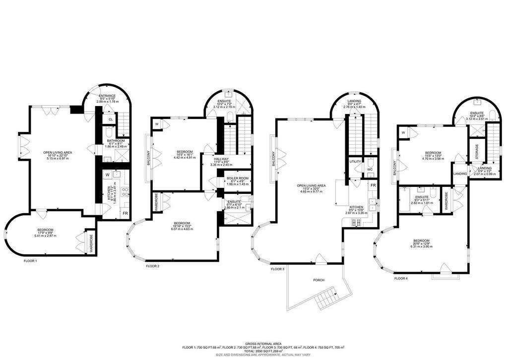 5 bedroom detached house for sale - floorplan