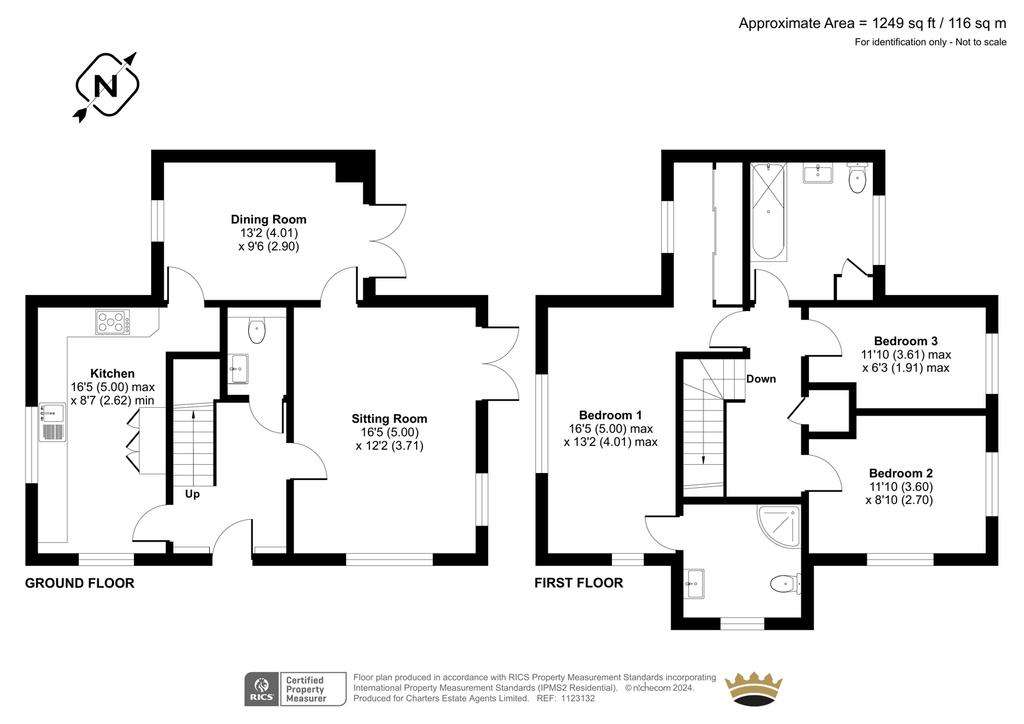 3 bedroom semi-detached house for sale - floorplan