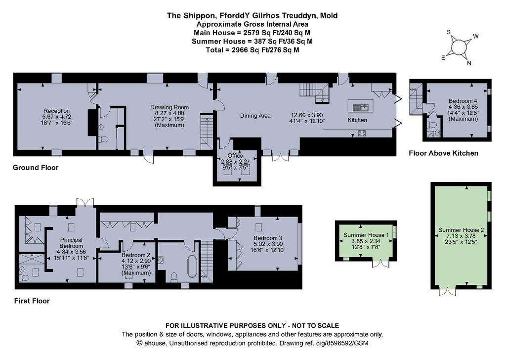 4 bedroom barn conversion for sale - floorplan