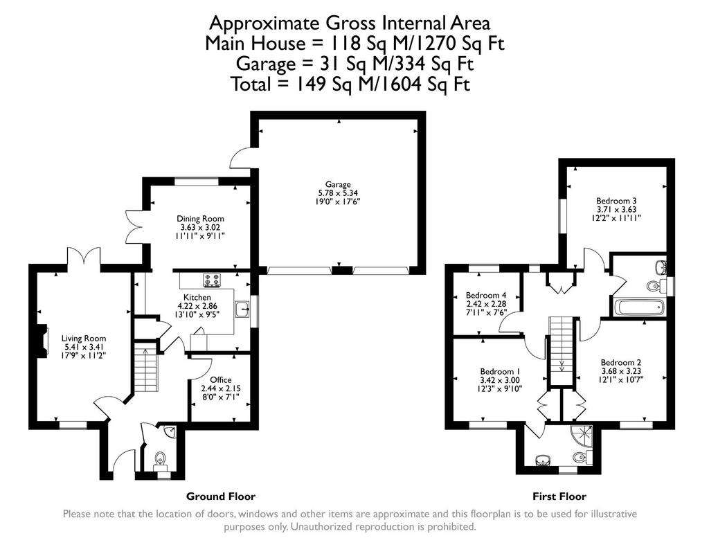 4 bedroom detached house for sale - floorplan