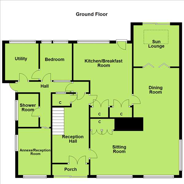 5 bedroom detached house for sale - floorplan