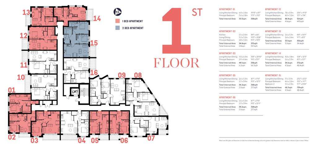 1 bedroom flat for sale - floorplan