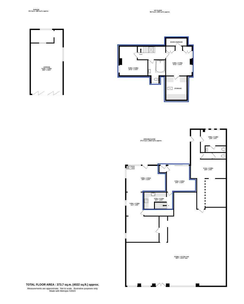 Studio flat for sale - floorplan