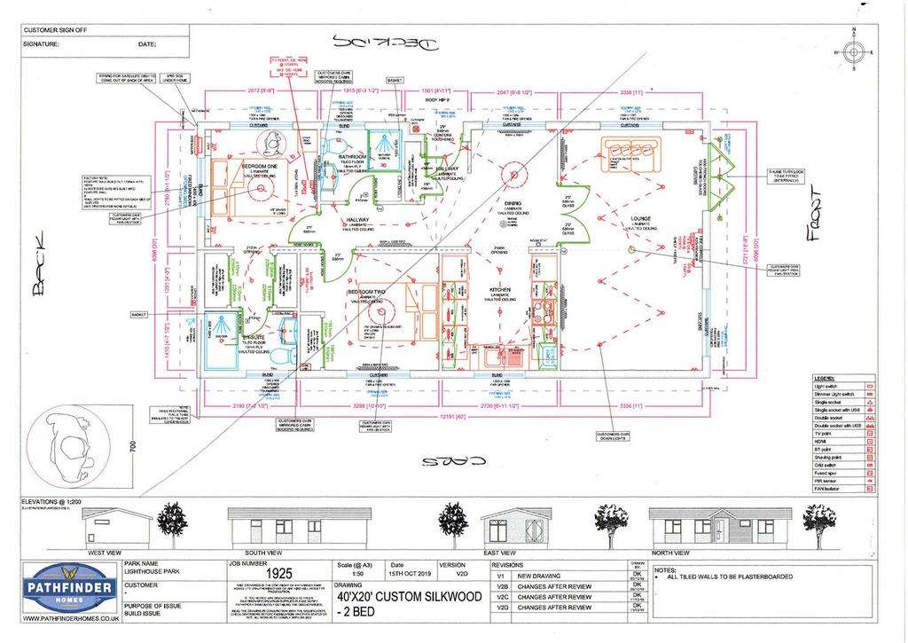 2 bedroom holiday lodge for sale - floorplan